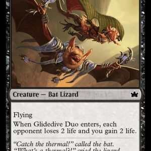 Bloomburrow - 96 - Glidedive Duo - Common - B - Foil (Front)