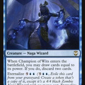 New Capenna Commander - 213 - Champion of Wits - Rare - U - Non-foil (Front)