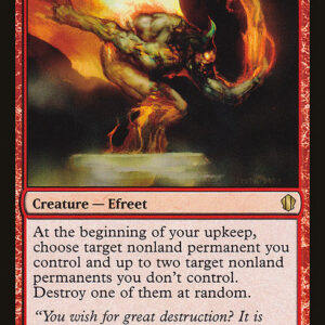 Commander 2013 - 102 - Capricious Efreet - Rare - R - Non-foil (Front)