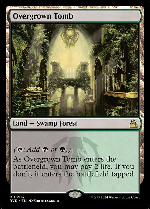 Ravnica Remastered - 283 - Overgrown Tomb - Rare - C - Non-foil (Front)