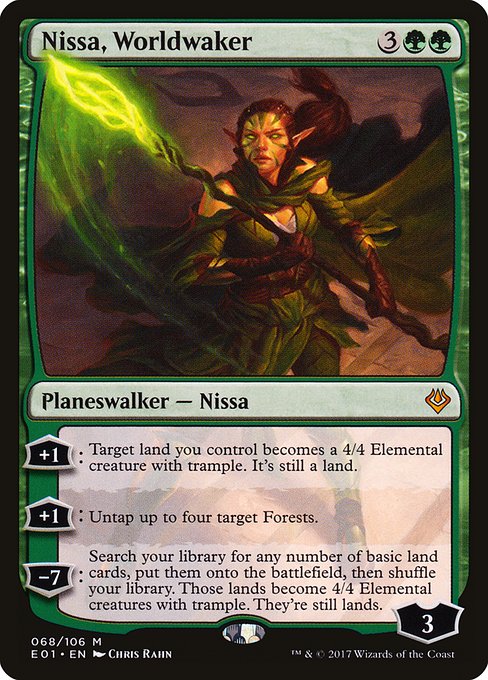 Archenemy: Nicol Bolas - 68 - Nissa, Worldwaker - Mythic - G - Non-foil (Front)