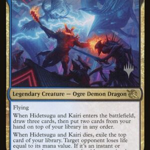 March of the Machine Promos - 228p - Hidetsugu and Kairi - Rare - UB - Foil - Promo (Front)