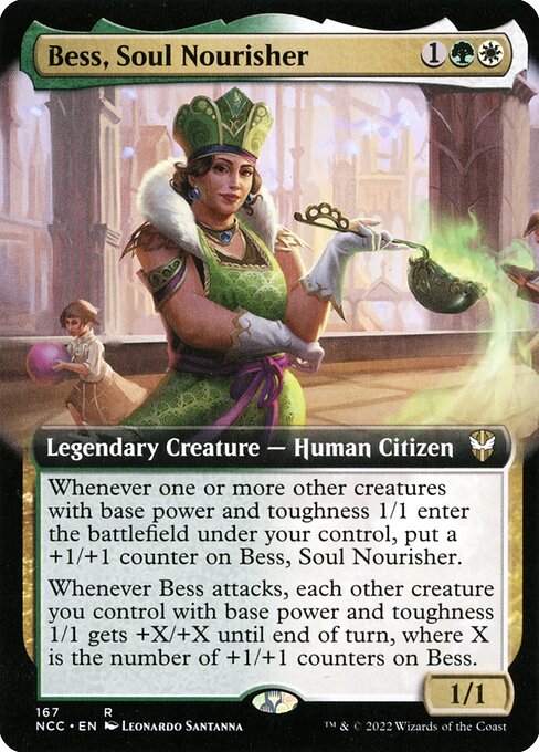 New Capenna Commander - 167 - Bess, Soul Nourisher - Rare - WG - Non-foil (Front)