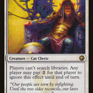 Scars of Mirrodin - 14 - Leonin Arbiter - Rare - W - Non-foil (Front)