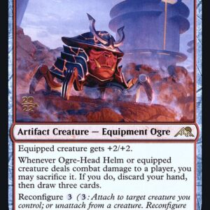 Kamigawa: Neon Dynasty Promos - 155s - Ogre-Head Helm - Rare - R - Foil - Datestamped Promo (Front)