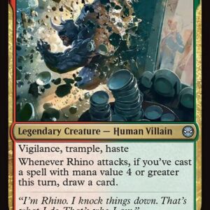 Marvel's Spider-Man - 140 - Rhino, Barreling Brute - Uncommon - RG - Non-foil (Front)