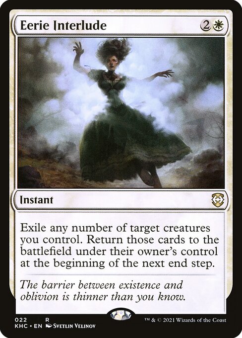 Kaldheim Commander - 22 - Eerie Interlude - Rare - W - Non-foil (Front)