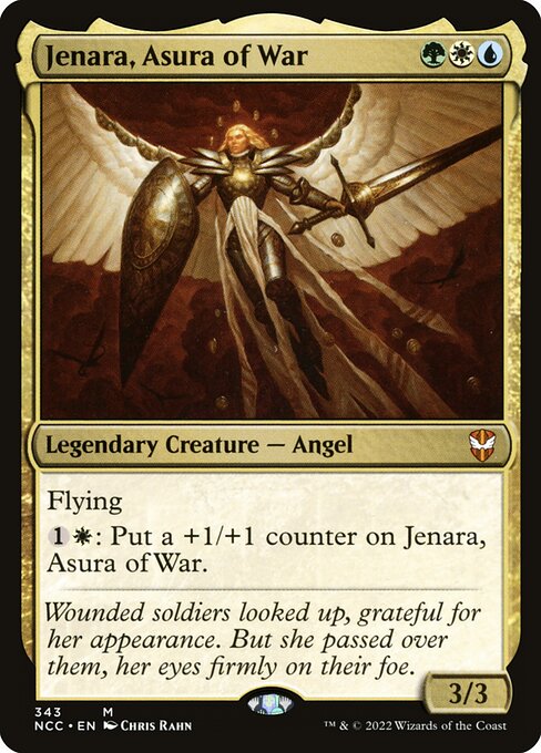 New Capenna Commander - 343 - Jenara, Asura of War - Mythic - Multi - Non-foil (Front)