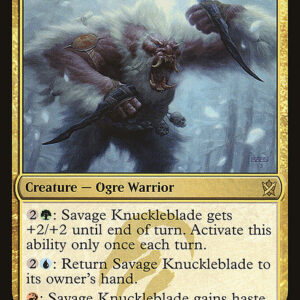 Khans of Tarkir - 197 - Savage Knuckleblade - Rare - Multi - Non-foil (Front)