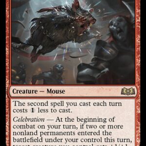 Wilds of Eldraine - 143 - Raging Battle Mouse - Rare - R - Non-foil (Front)