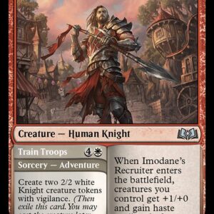 Wilds of Eldraine - 229 - Imodane's Recruiter // Train Troops - Uncommon - R - Non-foil (Front)