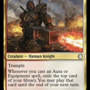 Fallout - 93 - Armory Paladin - Rare - WR - Foil (Front)