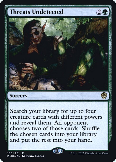 Dominaria United Promos - 185s - Threats Undetected - Rare - G - Foil - Datestamped Promo (Front)