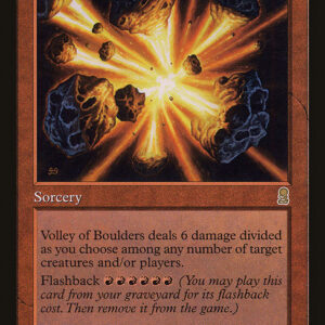 Odyssey - 227 - Volley of Boulders - Rare - R - Non-foil (Front)