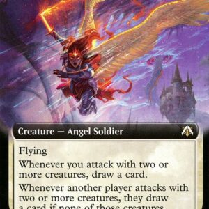 March of the Machine Commander - 81 - Firemane Commando - Rare - W - Foil (Front)