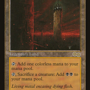 Urza's Saga - 322 - Phyrexian Tower - Rare - C - Non-foil (Front)
