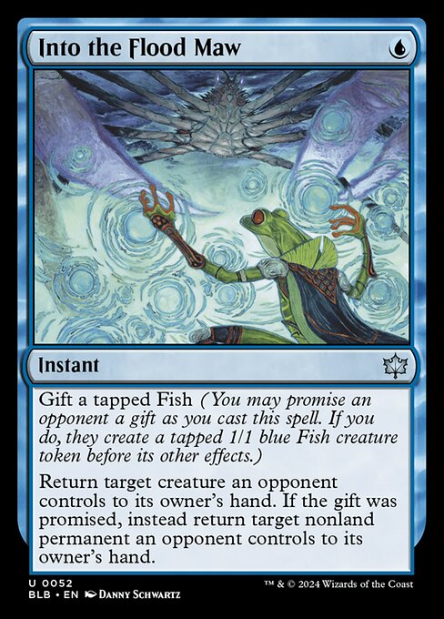 Bloomburrow - 52 - Into the Flood Maw - Uncommon - U - Foil (Front)