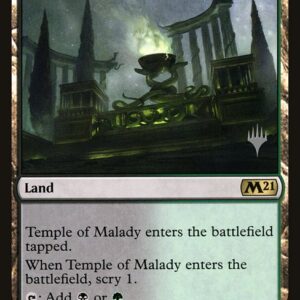 Core Set 2021 Promos - 253p - Temple of Malady - Rare - C - Foil - Promo (Front)