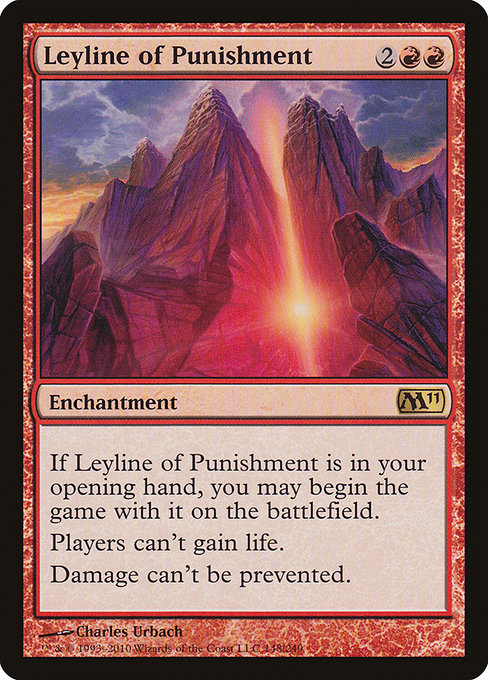 Magic 2011 - 148 - Leyline of Punishment - Rare - R - Foil (Front)