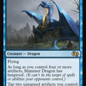 Foundations Jumpstart - 353 - Shimmer Dragon - Rare - U - Non-foil (Front)