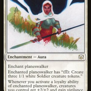 March of the Machine Commander - 72 - Elspeth's Talent - Rare - W - Foil (Front)