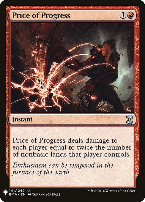 The List - EMA-141 - Price of Progress - Uncommon - R - Non-foil (Front)