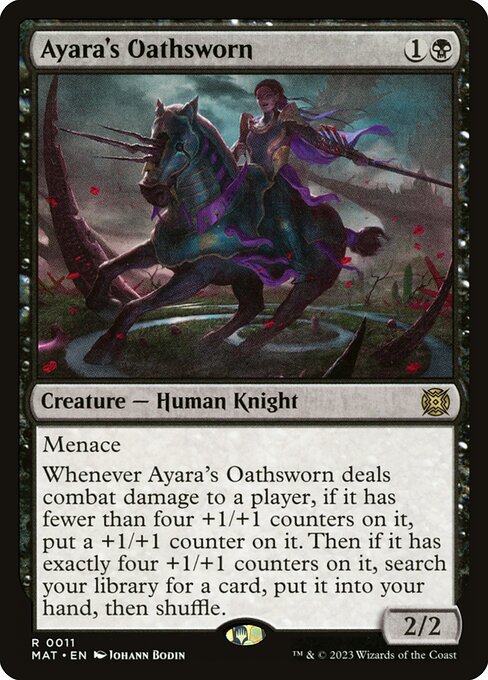 March of the Machine: The Aftermath - 11 - Ayara's Oathsworn - Rare - B - Non-foil (Front)