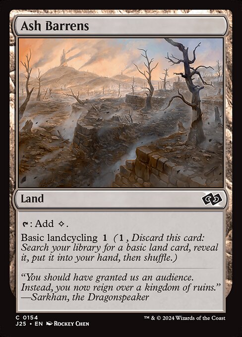 Foundations Jumpstart - 154 - Ash Barrens - Common - C - Non-foil (Front)