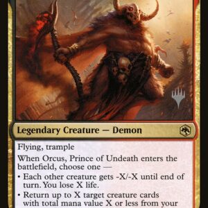 Adventures in the Forgotten Realms Promos - 229p - Orcus, Prince of Undeath - Rare - BR - Foil - Promo (Front)