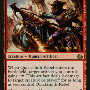 Aether Revolt Promos - 93 - Quicksmith Rebel - Rare - R - Foil - Datestamped Promo (Front)