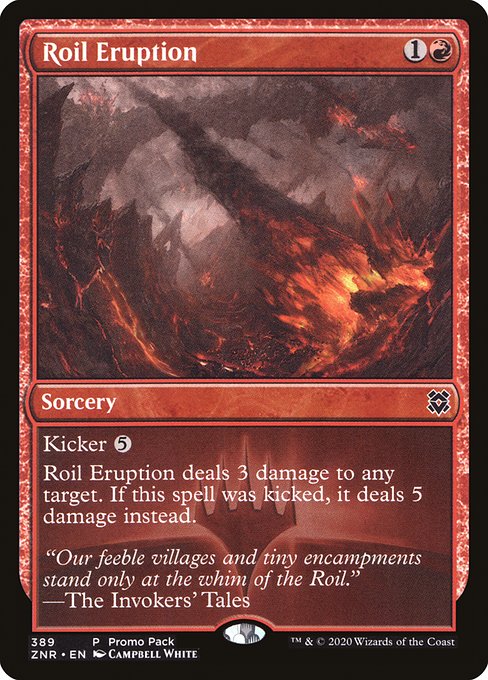 Zendikar Rising - 389 - Roil Eruption - Common - R - Foil - Promo (Front)