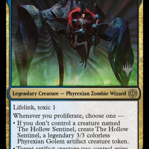 Phyrexia: All Will Be One Promos - 219p - Venser, Corpse Puppet - Rare - UB - Foil - Promo (Front)