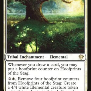 Commander 2020 - 90 - Hoofprints of the Stag - Rare - W - Non-foil (Front)