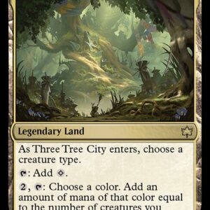 Bloomburrow - 260 - Three Tree City - Rare - C - Non-foil (Front)