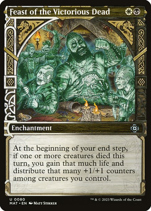 March of the Machine: The Aftermath - 80 - Feast of the Victorious Dead - Uncommon - WB - Non-foil (Front)