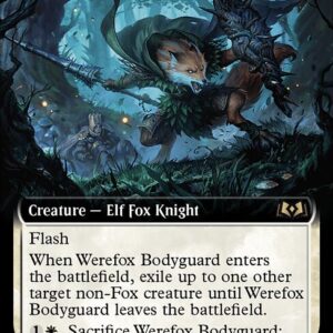 Wilds of Eldraine - 329 - Werefox Bodyguard - Rare - W - Foil (Front)