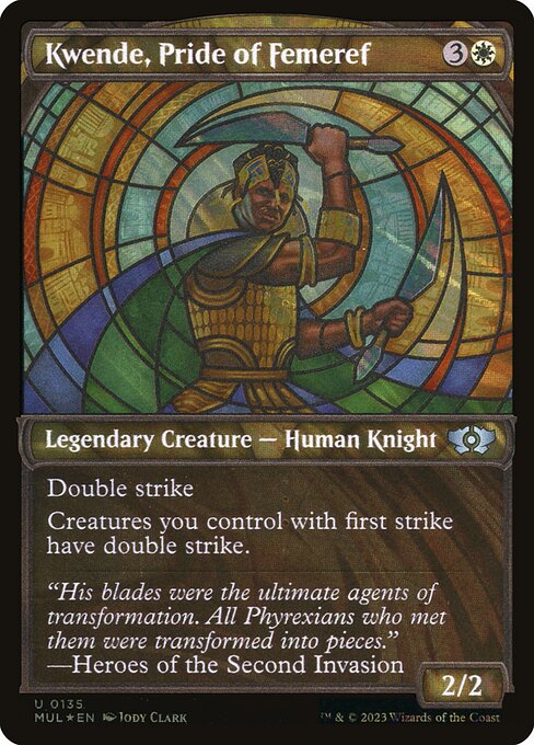 Multiverse Legends - 135 - Kwende, Pride of Femeref - Uncommon - W - Foil (Front)