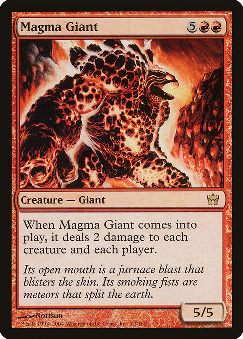 Fifth Dawn - 72 - Magma Giant - Rare - R - Non-foil (Front)