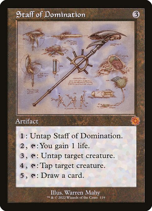 The Brothers' War Retro Artifacts - 119 - Staff of Domination - Mythic - C - Non-foil (Front)