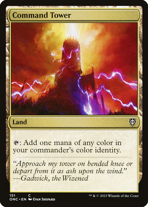 Phyrexia: All Will Be One Commander - 151 - Command Tower - Common - C - Non-foil (Front)
