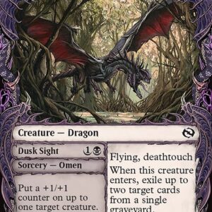 Tarkir: Dragonstorm - 298 - Feral Deathgorger // Dusk Sight - Common - B - Non-foil (Front)