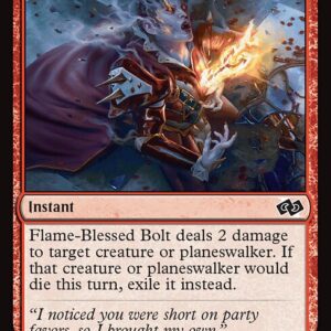 Foundations Jumpstart - 551 - Flame-Blessed Bolt - Common - R - Non-foil (Front)