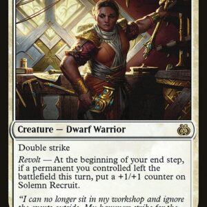 Aether Revolt - 22 - Solemn Recruit - Rare - W - Non-foil (Front)