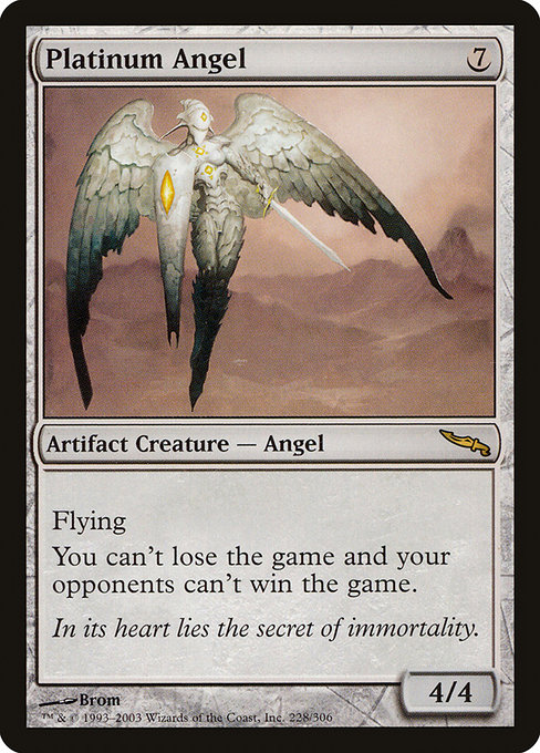 Mirrodin - 228 - Platinum Angel - Rare - C - Non-foil (Front)