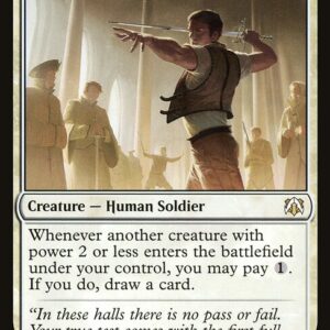 March of the Machine Commander - 196 - Mentor of the Meek - Rare - W - Non-foil (Front)