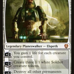 Phyrexia: All Will Be One Commander - 64 - Elspeth Tirel - Mythic - W - Non-foil (Front)