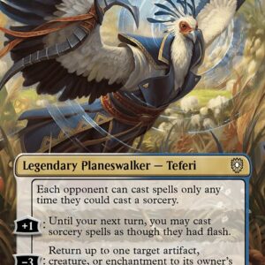 Bloomburrow Commander - 92 - Teferi, Time Raveler - Rare - WU - Foil (Front)