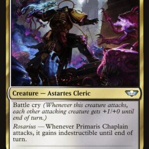 Warhammer 40,000 Commander - 137 - Primaris Chaplain - Uncommon - WB - Non-foil (Front)