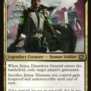 March of the Machine: The Aftermath - 32 - Jirina, Dauntless General - Rare - WB - Foil (Front)