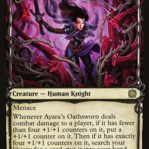 March of the Machine: The Aftermath - 61 - Ayara's Oathsworn - Rare - B - Foil (Front)
